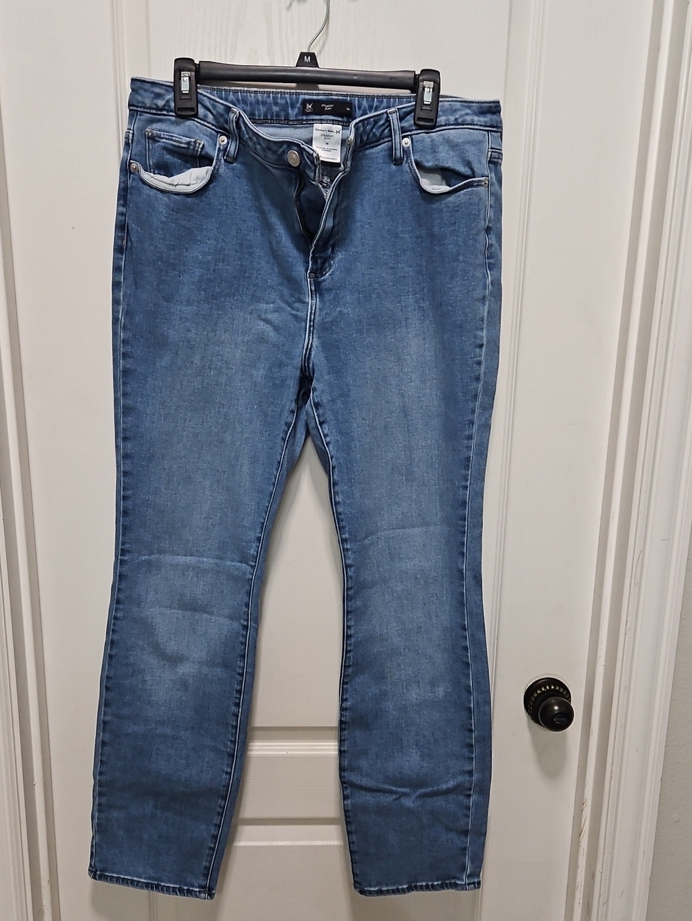 Straight Leg Mid Blue Women’s Jeans